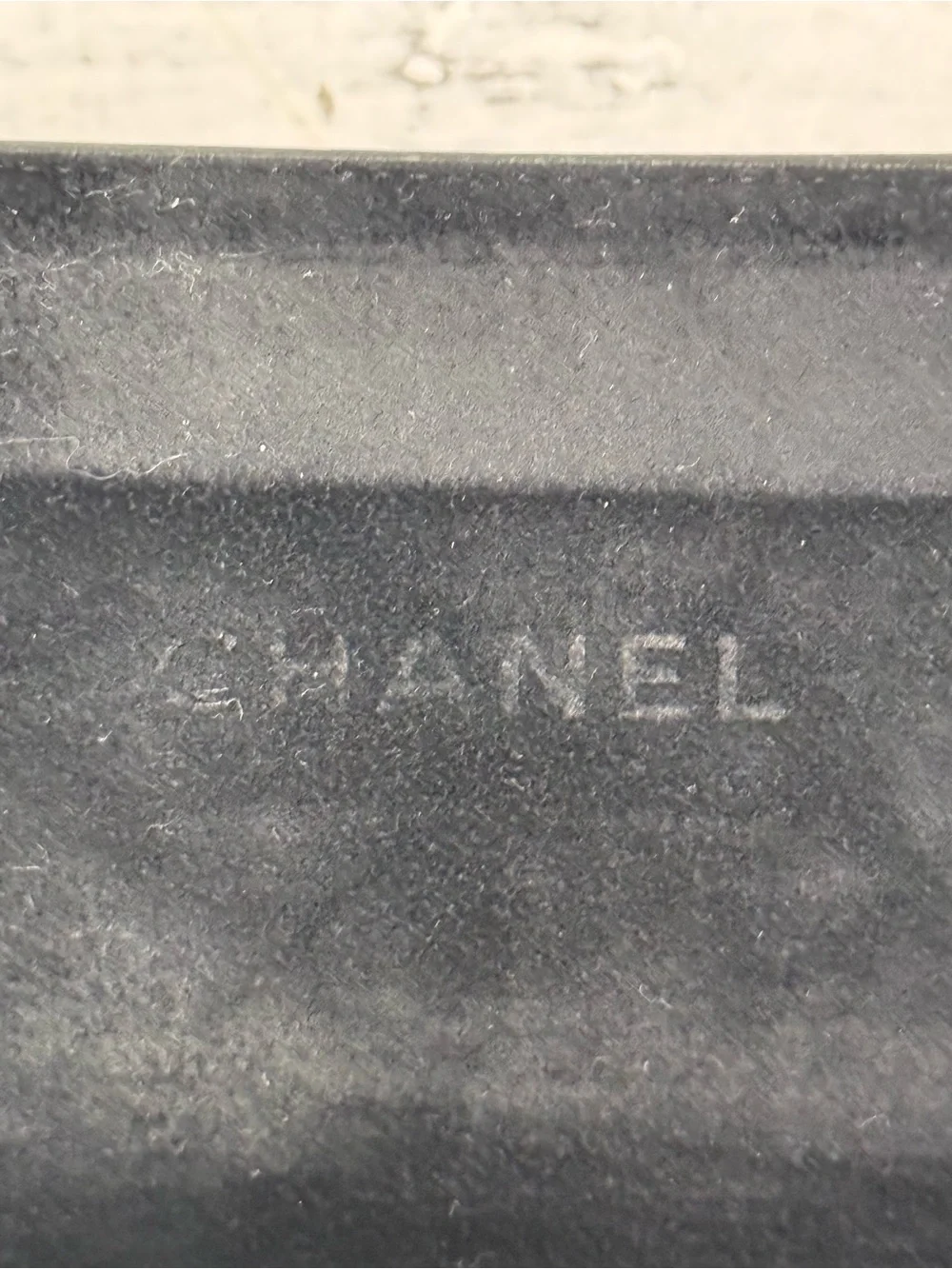 CHANEL Black Leather Quilted Hard Clamshell For Case Eyeglasses & Sunglasses